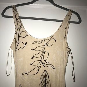 GUESS Floral Cream Maxi Dress